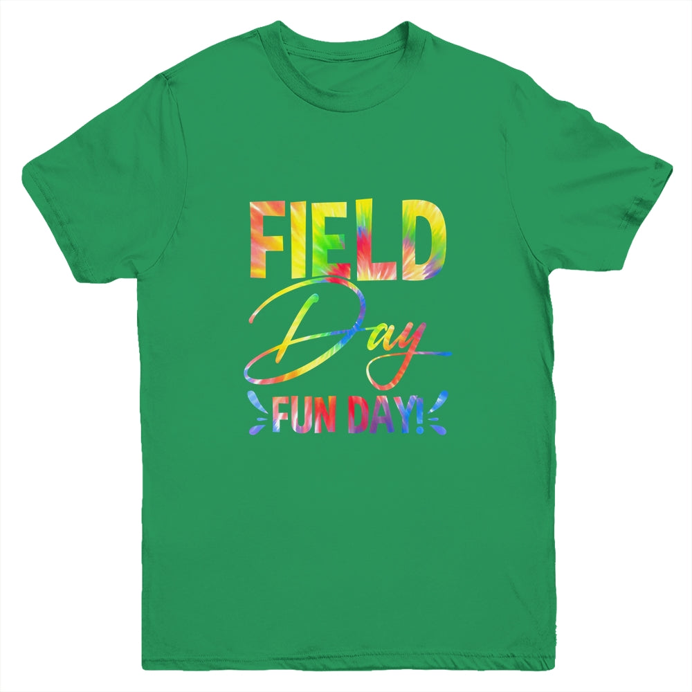 School Field Day Fun Tie Dye Field Day Teacher Kids Youth Shirt | teecentury