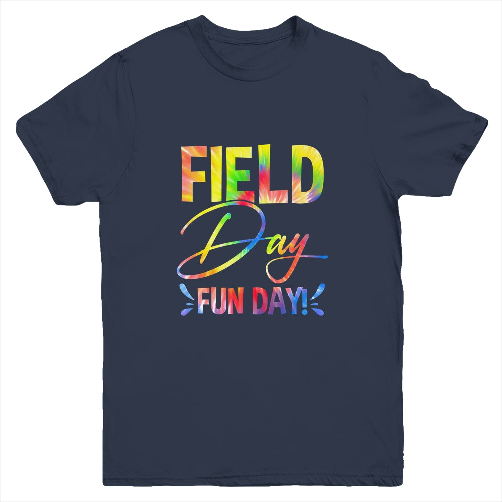 School Field Day Fun Tie Dye Field Day Teacher Kids Youth Shirt | teecentury