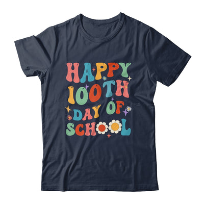 School Happy 100Th Day Of School Teachers Students Groovy Shirt & Hoodie | teecentury