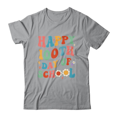 School Happy 100Th Day Of School Teachers Students Groovy Shirt & Hoodie | teecentury