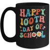 School Happy 100Th Day Of School Teachers Students Groovy Mug | teecentury