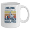 School Is Important But Barrel Racing Is Importanter Vintage Mug Coffee Mug | Teecentury.com
