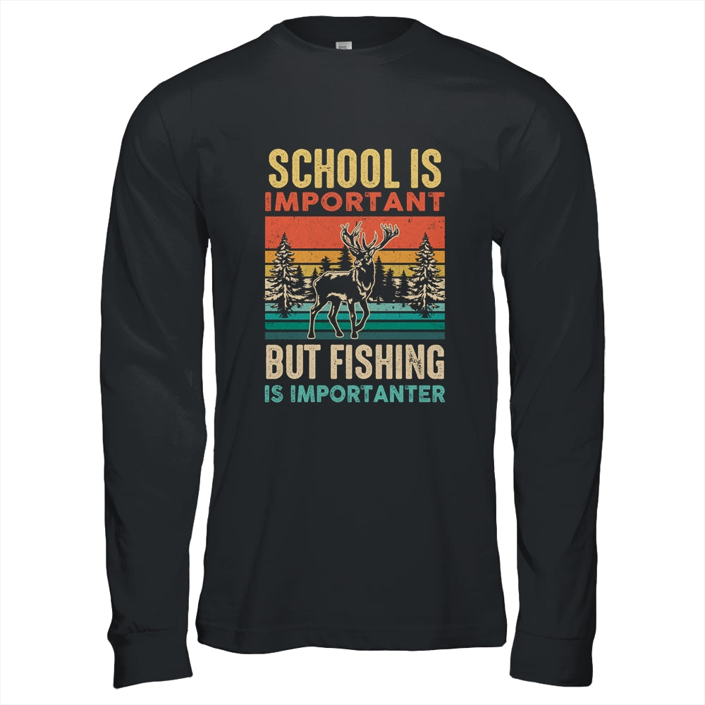 School Is Important But Hunting Is Importanter For Men Shirt & Hoodie | teecentury