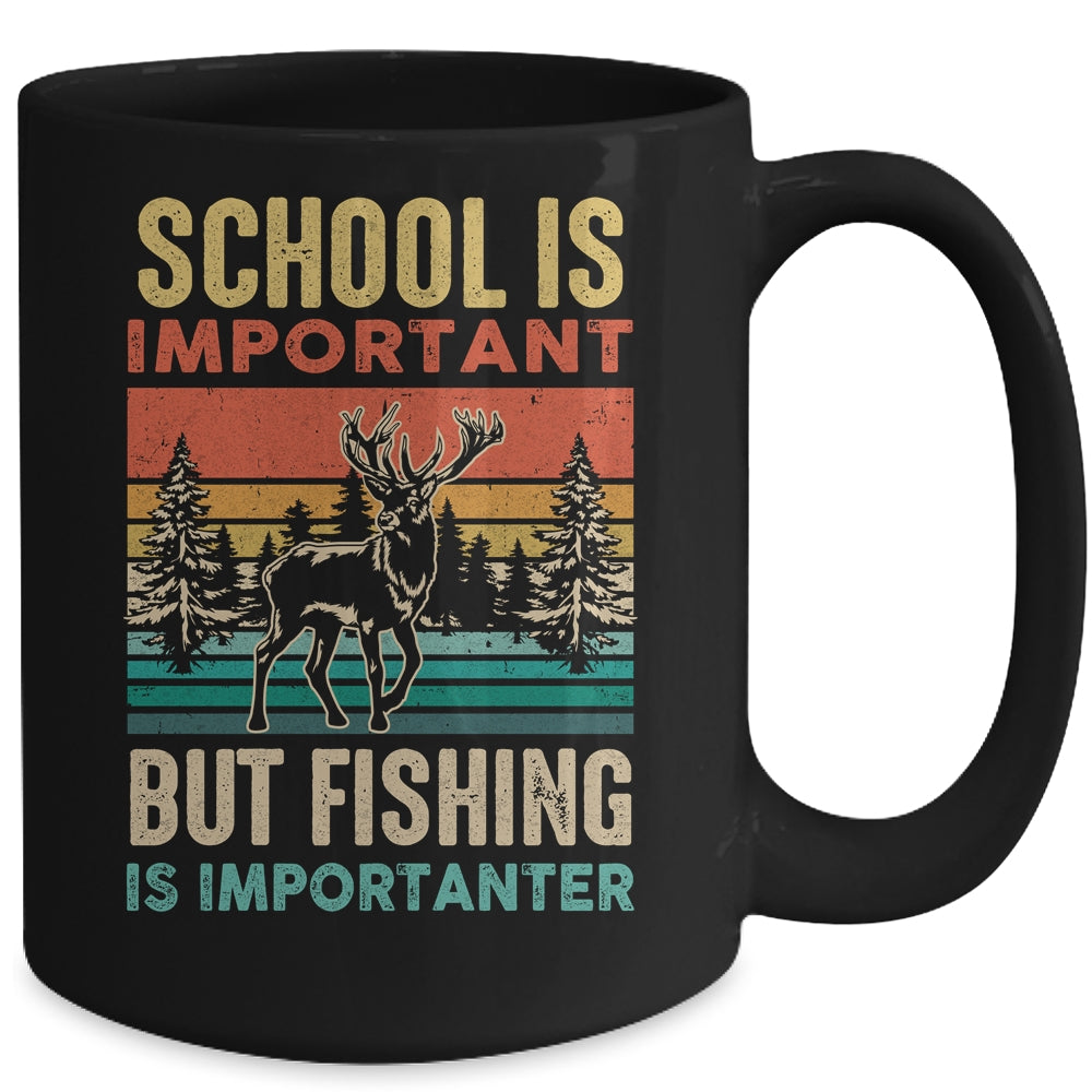School Is Important But Hunting Is Importanter For Men Mug | teecentury