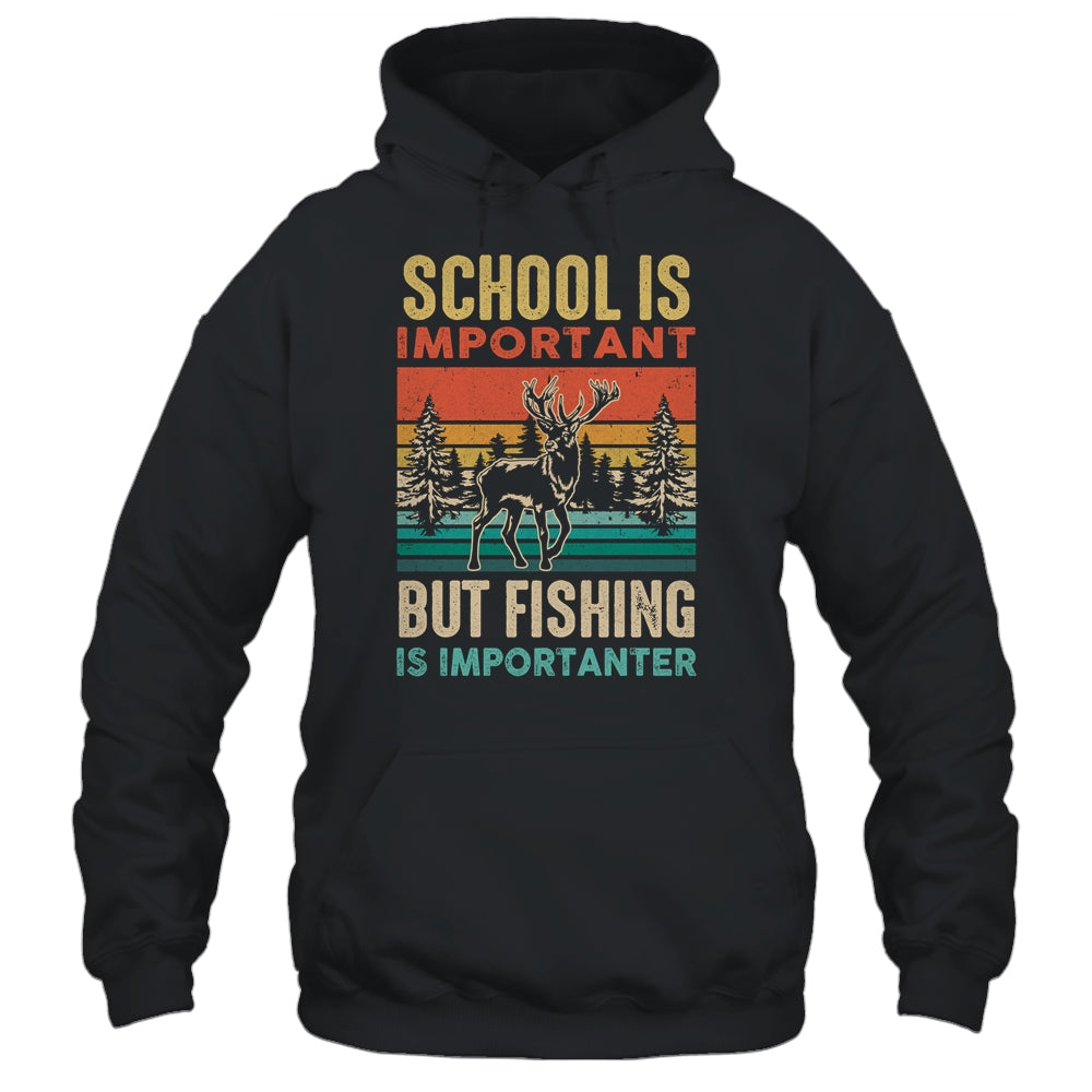 School Is Important But Hunting Is Importanter For Men Shirt & Hoodie | teecentury