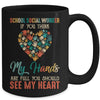 School Social Worker Appreciation Retro Sunset Teacher Women Mug | teecentury