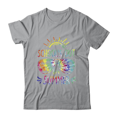 Schools Out For Summer Glasses Last Day Of School Tie Dye Shirt & Tank Top | teecentury