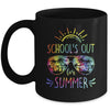 Schools Out For Summer Glasses Last Day Of School Tie Dye Mug | teecentury