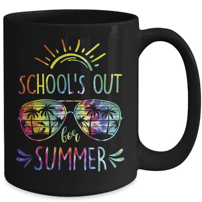 Schools Out For Summer Glasses Last Day Of School Tie Dye Mug | teecentury