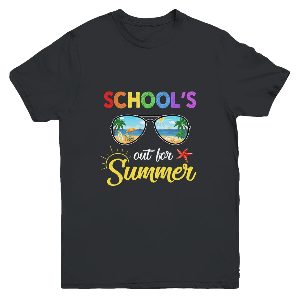 Schools Out For Summer Last Day Of School Student Teacher Youth Youth Shirt | Teecentury.com