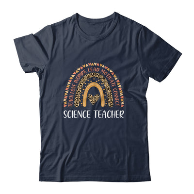 Science Teacher Leopard Rainbow T-Shirt & Hoodie | Teecentury.com