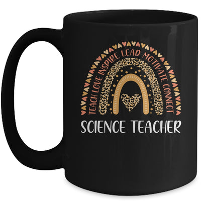 Science Teacher Leopard Rainbow Mug Coffee Mug | Teecentury.com