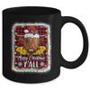 Scottish Hairy Cow Mom Heifer Merry Christmas Yall Xmas Mug Coffee Mug | Teecentury.com