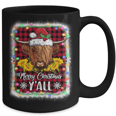 Scottish Hairy Cow Mom Heifer Merry Christmas Yall Xmas Mug Coffee Mug | Teecentury.com