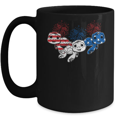 Sea Turtles 4th Of July American USA Flag Patriotic Mug Coffee Mug | Teecentury.com