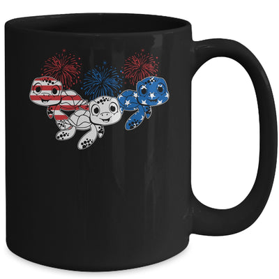 Sea Turtles 4th Of July American USA Flag Patriotic Mug Coffee Mug | Teecentury.com