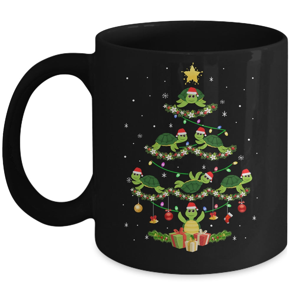 Sea Turtles Lover Xmas Gift Sea Turtle Christmas Tree Mug Coffee Mug | Teecentury.com