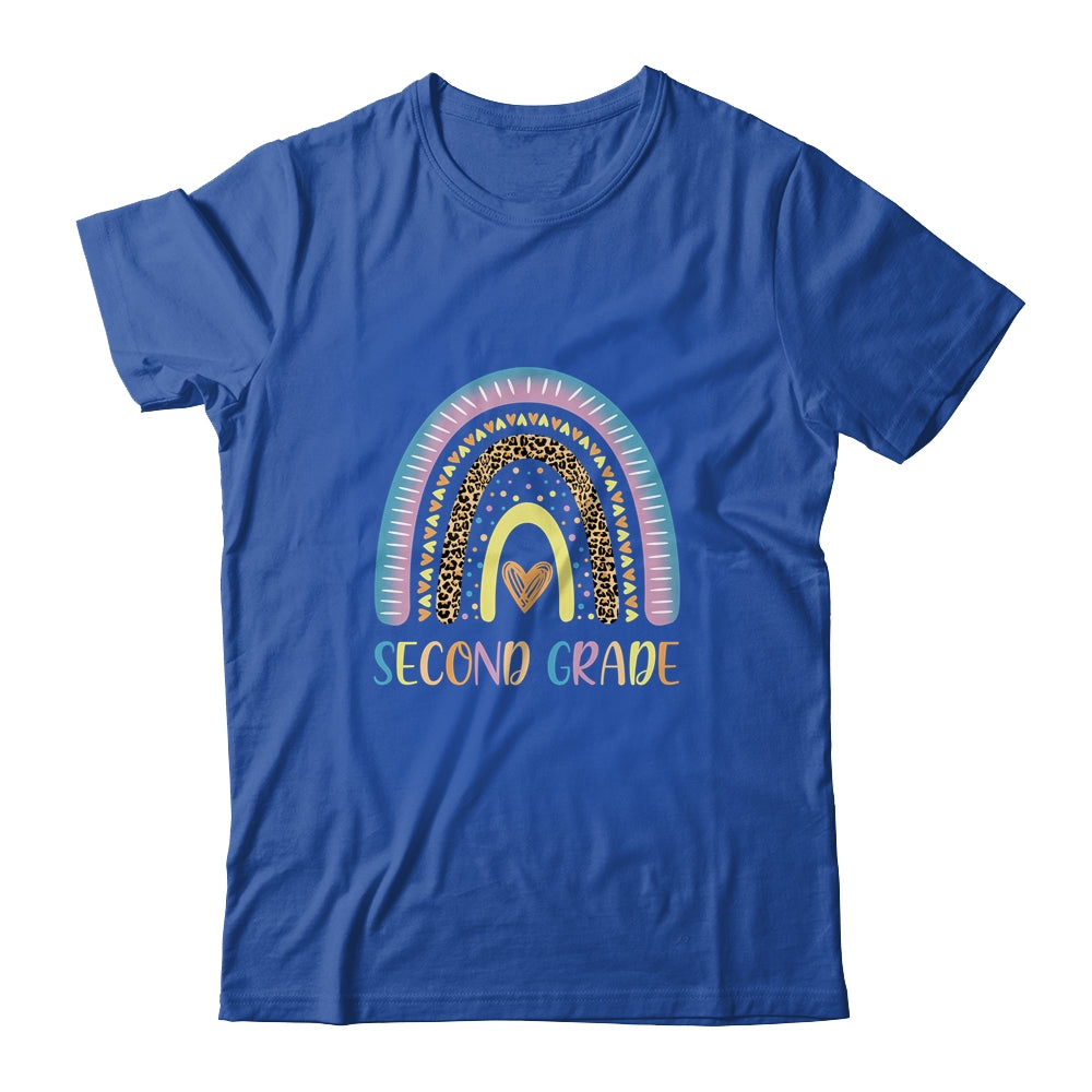 Second Grade Rainbow Leopard Girls Teacher Team 2nd Grade T-Shirt & Tank Top | Teecentury.com