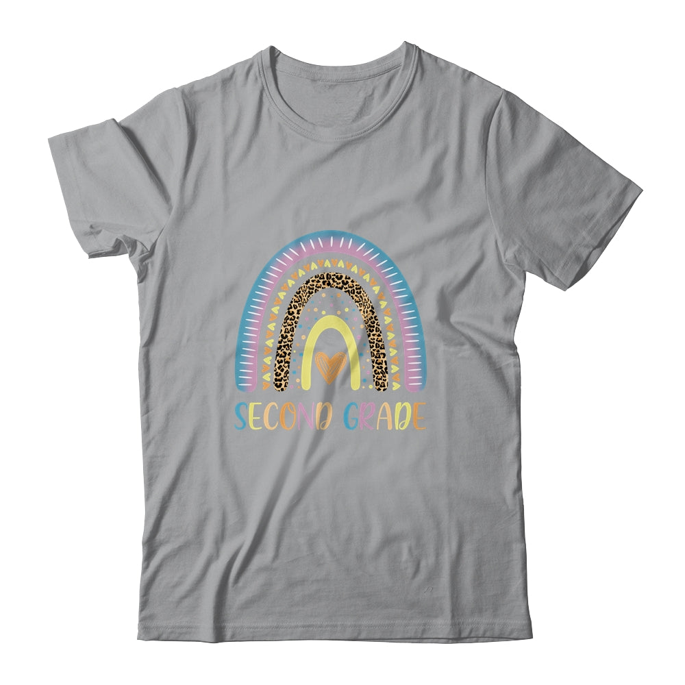 Second Grade Rainbow Leopard Girls Teacher Team 2nd Grade T-Shirt & Tank Top | Teecentury.com