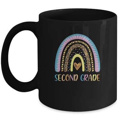 Second Grade Rainbow Leopard Girls Teacher Team 2nd Grade Mug Coffee Mug | Teecentury.com