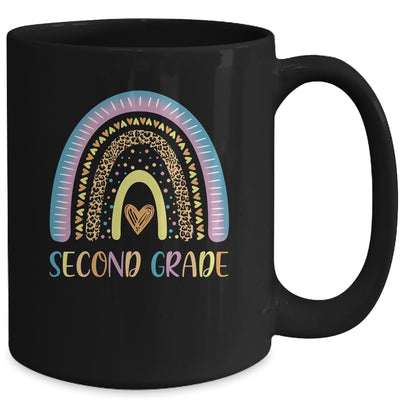 Second Grade Rainbow Leopard Girls Teacher Team 2nd Grade Mug Coffee Mug | Teecentury.com