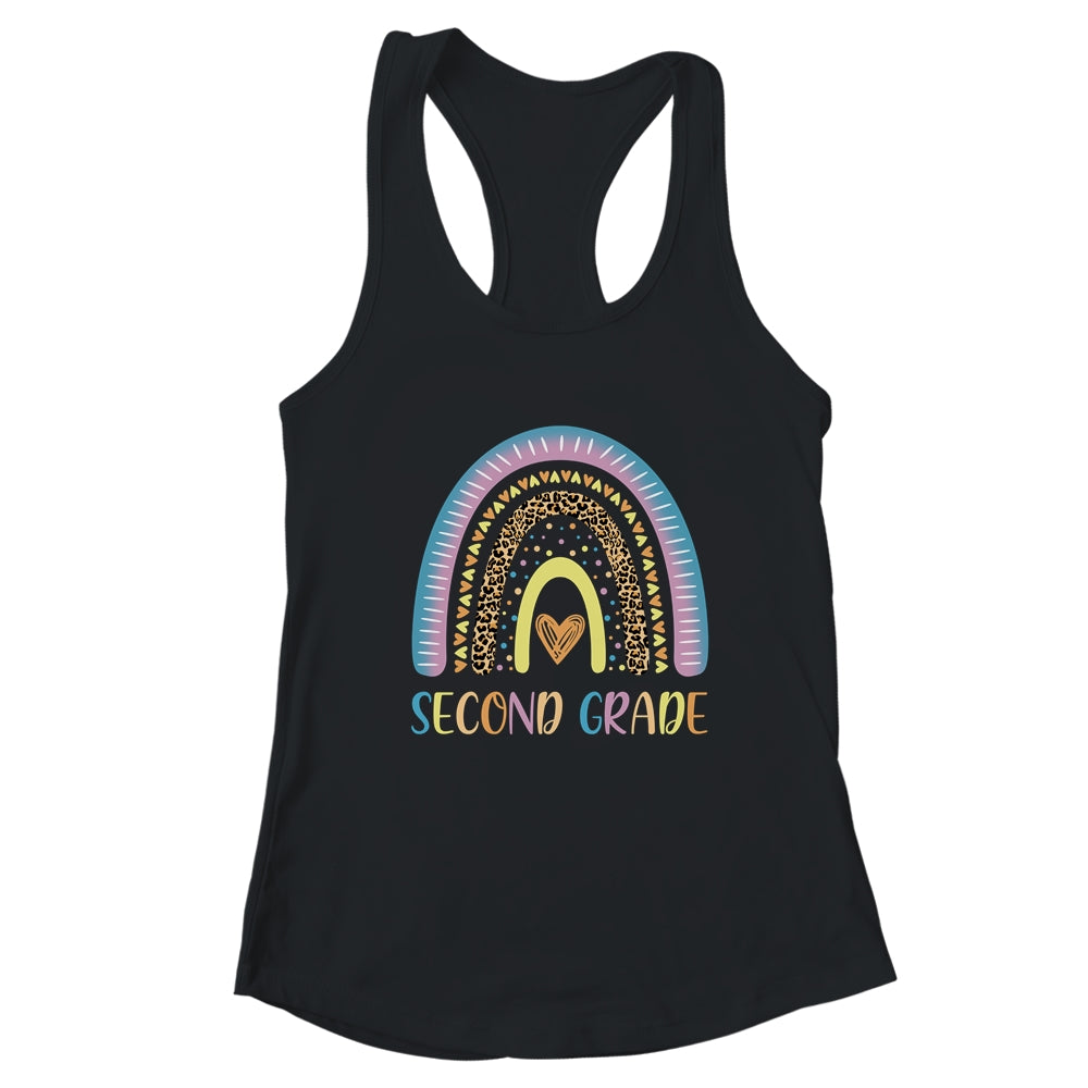 Second Grade Rainbow Leopard Girls Teacher Team 2nd Grade T-Shirt & Tank Top | Teecentury.com