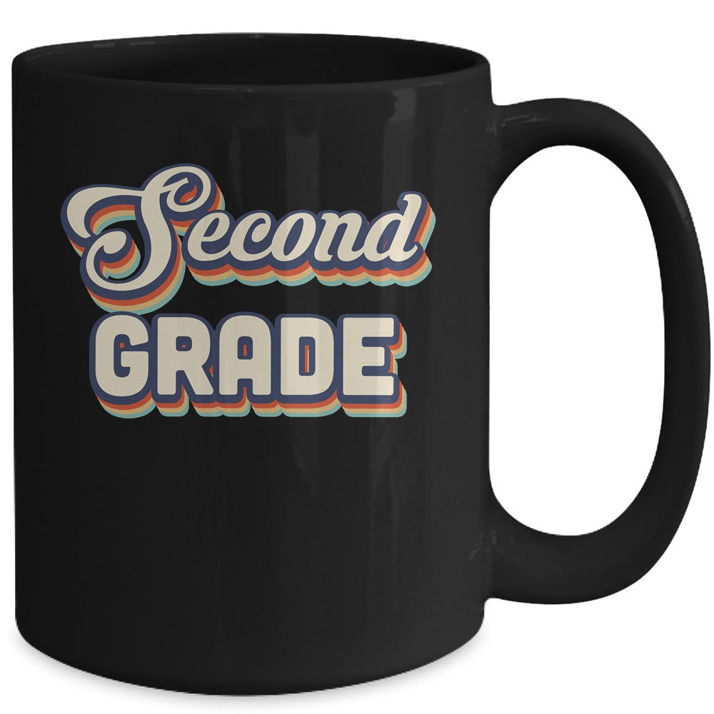 Second Grade Teacher Retro Vintage 2nd Grade Teacher Team Mug Coffee Mug | Teecentury.com