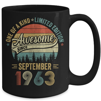 September 1963 Vintage 60 Years Old Retro 60th Birthday Mug | teecentury