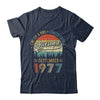 September 1977 Vintage 45 Years Old Retro 45th Birthday T-Shirt & Hoodie | Teecentury.com