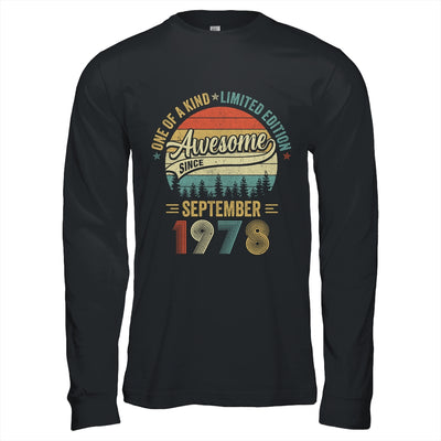 September 1978 Vintage 45 Years Old Retro 45th Birthday Shirt & Hoodie | teecentury