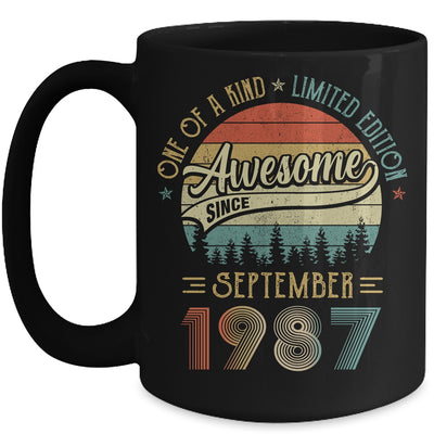 September 1987 Vintage 35 Years Old Retro 35th Birthday Mug Coffee Mug | Teecentury.com