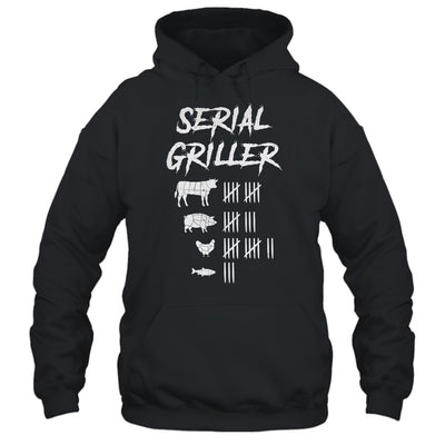 Serial Griller Fathers Day Funny Grilling Grill BBQ Chef T-Shirt & Hoodie | Teecentury.com
