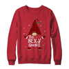Sexy Gnome Buffalo Plaid Matching Christmas Pajama Gift T-Shirt & Sweatshirt | Teecentury.com