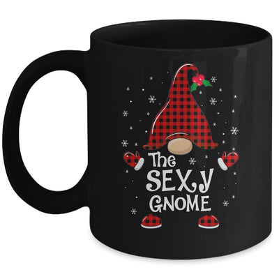 Sexy Gnome Buffalo Plaid Matching Christmas Pajama Gift Mug Coffee Mug | Teecentury.com