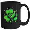 Shamrock Tie Dye St Patricks Day Irish Men Women Kids Mug | teecentury