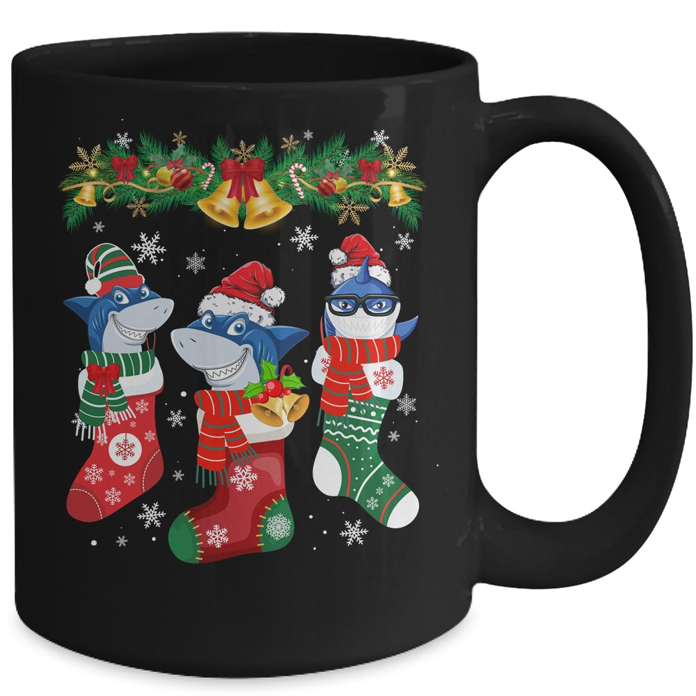 Shark Socks Christmas Funny Family Christmas Mug | teecentury