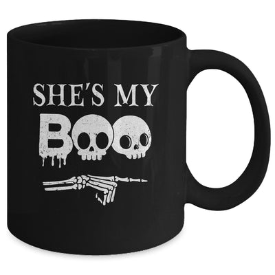 She's My Boo Skull Face Matching Halloween Couples Funny Mug | teecentury