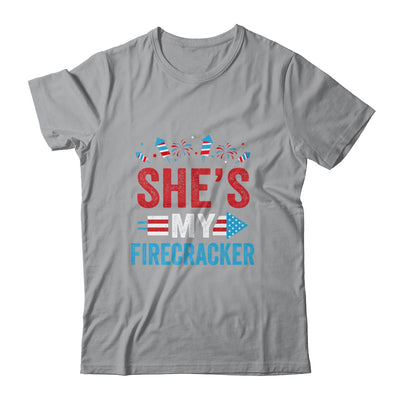 She's My Firecracker His And Hers 4th July Matching Couples T-Shirt & Tank Top | Teecentury.com