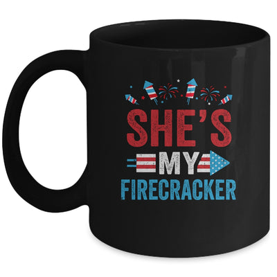 She's My Firecracker His And Hers 4th July Matching Couples Mug Coffee Mug | Teecentury.com