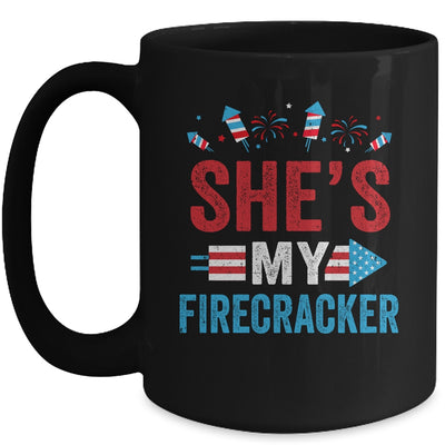 She's My Firecracker His And Hers 4th July Matching Couples Mug Coffee Mug | Teecentury.com