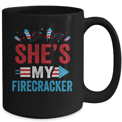 She's My Firecracker His And Hers 4th July Matching Couples Mug Coffee Mug | Teecentury.com