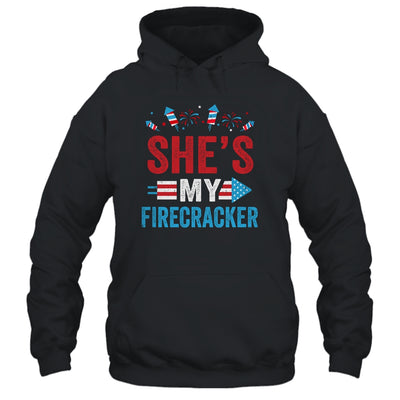 She's My Firecracker His And Hers 4th July Matching Couples T-Shirt & Tank Top | Teecentury.com
