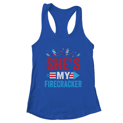 She's My Firecracker His And Hers 4th July Matching Couples T-Shirt & Tank Top | Teecentury.com