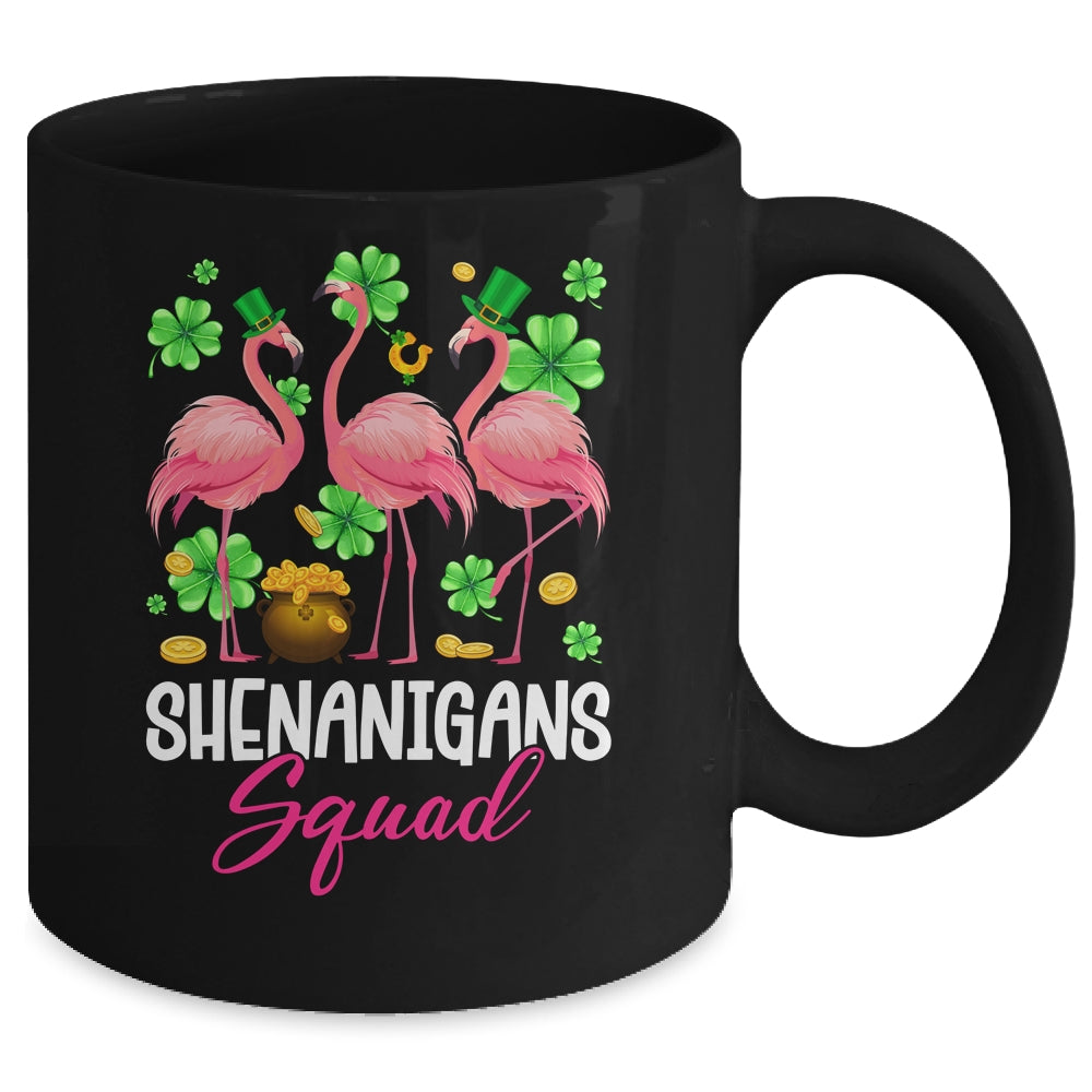 Shenanigan Squad Irish Flamingo St Patricks Day Bird Animal Mug | teecentury