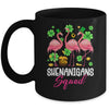 Shenanigan Squad Irish Flamingo St Patricks Day Bird Animal Mug | teecentury