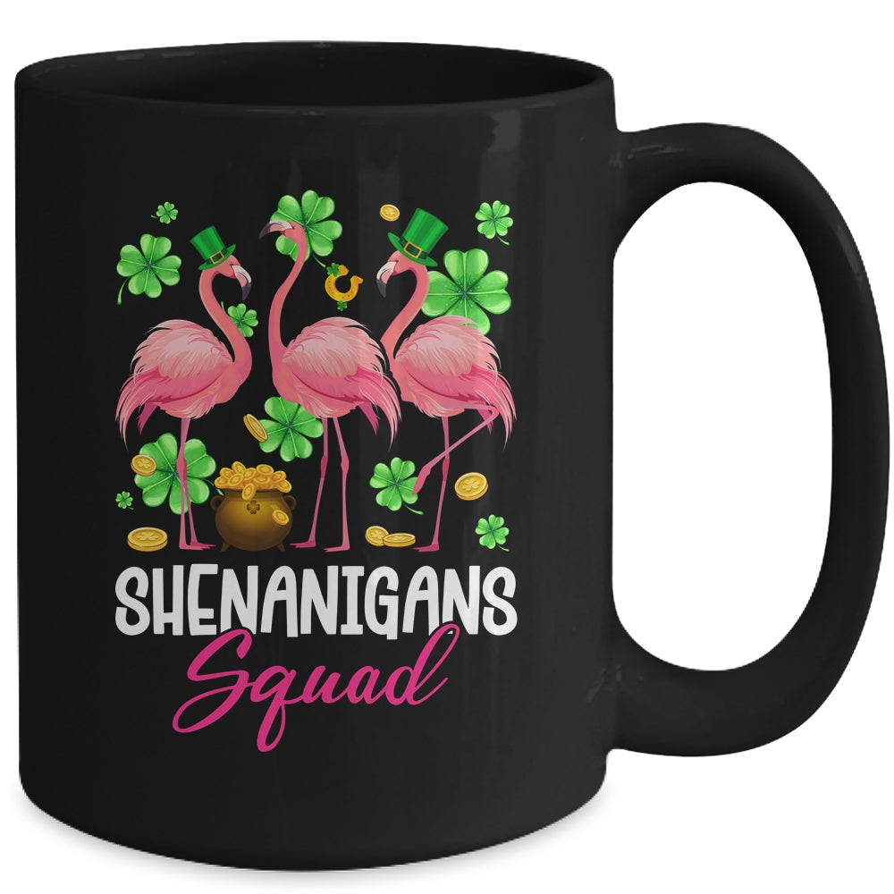 Shenanigan Squad Irish Flamingo St Patricks Day Bird Animal Mug | teecentury