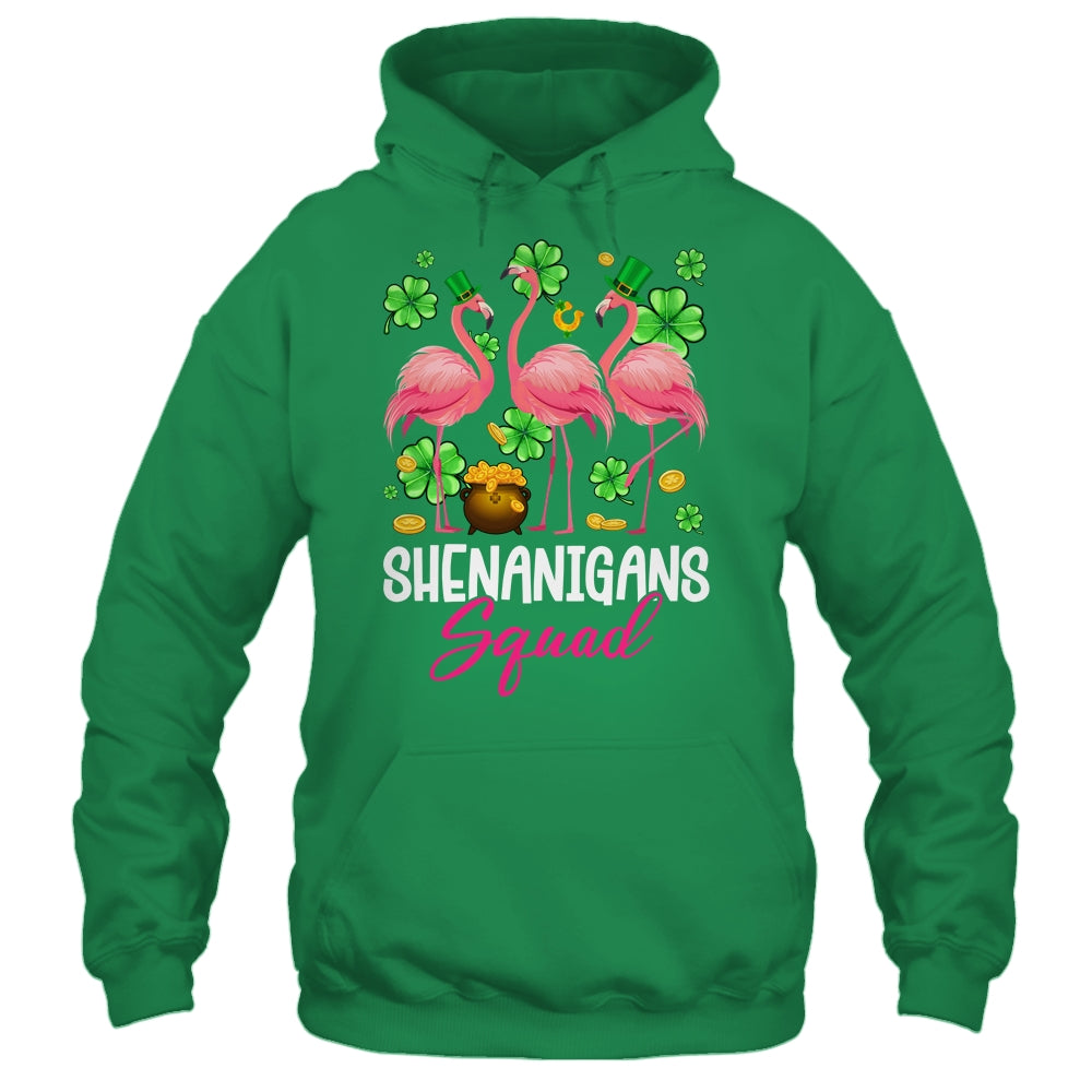 Shenanigan Squad Irish Flamingo St Patricks Day Bird Animal Shirt & Tank Top | teecentury