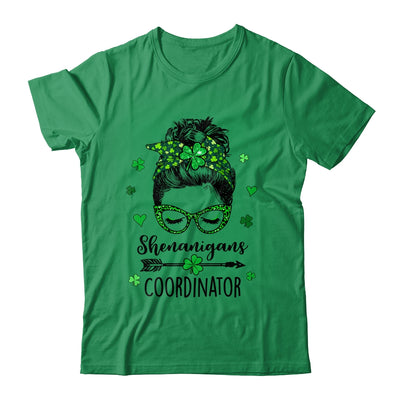 Shenanigans Coordinator Messy Bun St Patricks Day For Women Shirt & Hoodie | teecentury