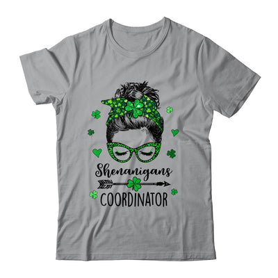 Shenanigans Coordinator Messy Bun St Patricks Day For Women Shirt & Hoodie | teecentury