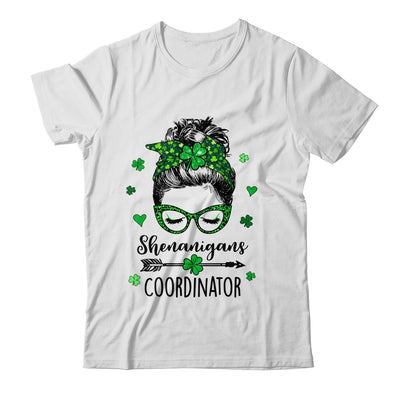 Shenanigans Coordinator Messy Bun St Patricks Day For Women Shirt & Hoodie | teecentury